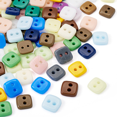 80Pcs 2-Hole Porcelain Buttons PORC-PJ0001-02C-1