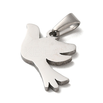 Non-Tarnish 304 Stainless Steel Pendants STAS-M322-08P-1