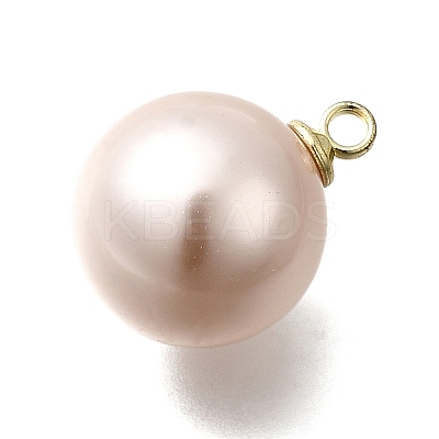 ABS Plastic Imitation Pearl Pendants FIND-H052-01H-01G-1