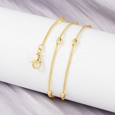 Brass Satellite Chains Necklace for Women LS-NJEW-P265-17G-1
