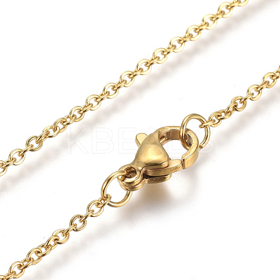 304 Stainless Steel Pendant Necklaces NJEW-F275-01G-1