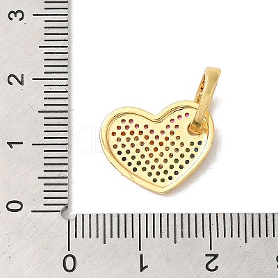 Rack Plating Brass Micro Pave Cubic Zirconia Pendants KK-K377-75G-1