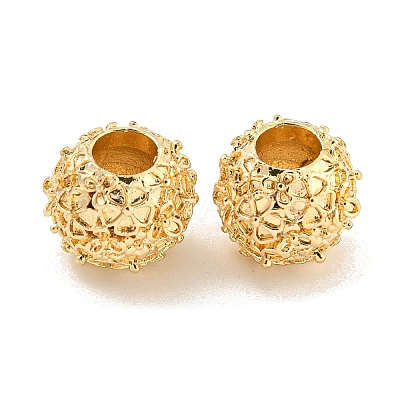 Rack Plating Alloy European Beads FIND-B034-23G-1