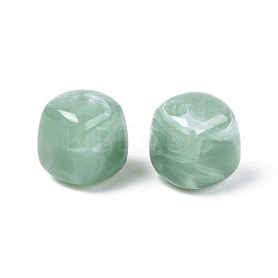 Opaque Acrylic Beads X-OACR-ZX006-33I-1