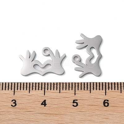 Non-Tarnish 304 Stainless Steel Charms STAS-F300-11P-1