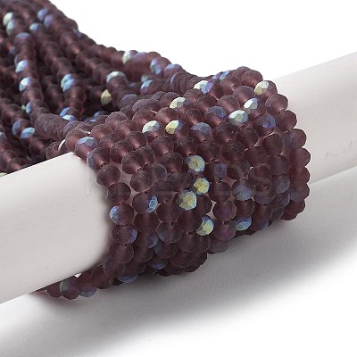 Transparent Glass Beads Strands X1-EGLA-A034-T4mm-MB13-1