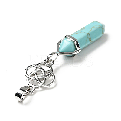 Natural & Synthetic Gemstone Pendant G-J393-HP-1