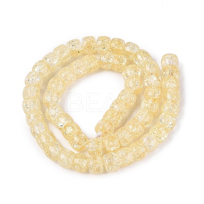 Crackle Transparent Glass Beads Strands GLAA-N069-03A-09-1