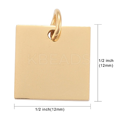 304 Stainless Steel Stamping Blank Tag Charms STAS-I311-28G-1