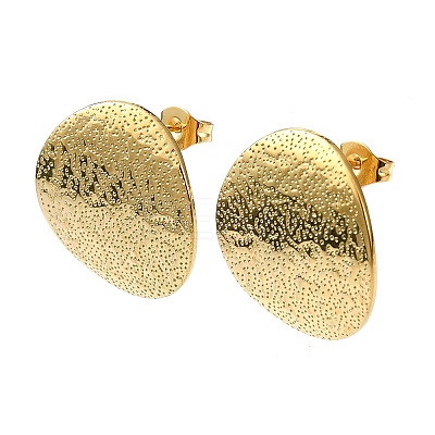 Ion Plating(IP) 201 Stainless Steel Stud Earrings EJEW-K270-11G-1