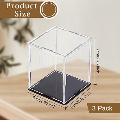 Trasparent Acrylic Toys Action Figures Display Boxs ODIS-WH0038-07A-1