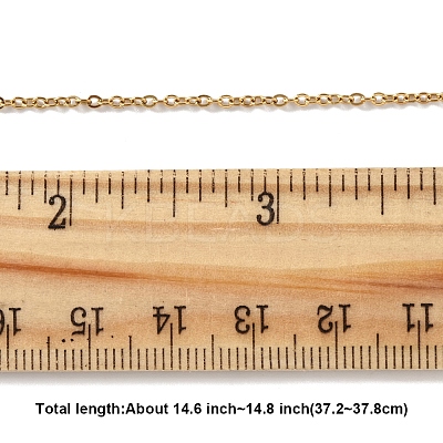 4Pcs 304 Stainless Steel Cable Chain Necklace Making STAS-FS0001-81G-1