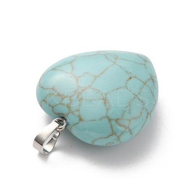 Synthetic Turquoise Pendants G-B042-02P-09-1