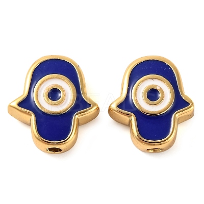 Rack Plating Brass Beads KK-H486-03G-02-1