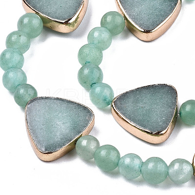 Natural Green Aventurine Beads Strands G-T131-62-1