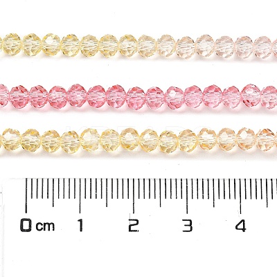 Transparent Painted Glass Beads Strands DGLA-A034-T4mm-A09-1