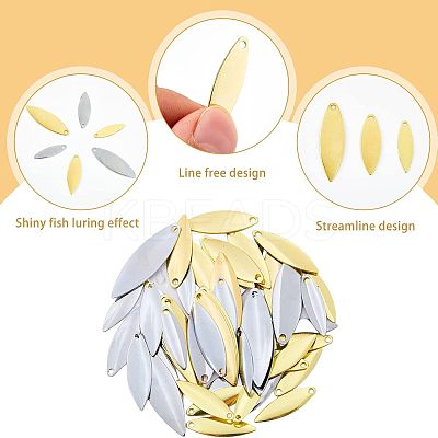 60Pcs 6 Style Iron Fishing Lures IFIN-FH0001-63-1