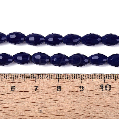 Opaque Solid Color Glass Beads Strands GLAA-N071-01A-C09-1