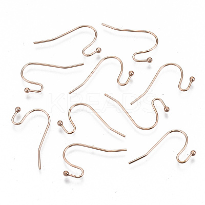 304 Stainless Steel Earring Hooks STAS-S111-005RG-NR-1
