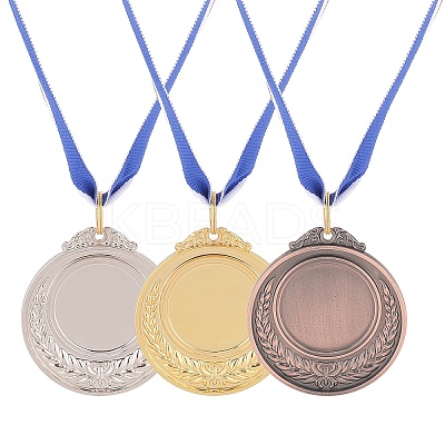 Sports Medal Zinc Alloy Pendant Cabochon Settings PALLOY-GA0001-05-1