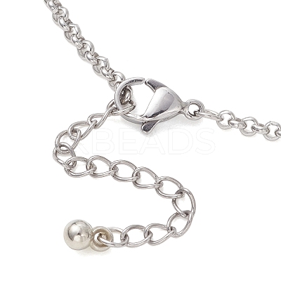 304 Stainless Steel Rolo Chain Bracelet Making AJEW-JB01513-1