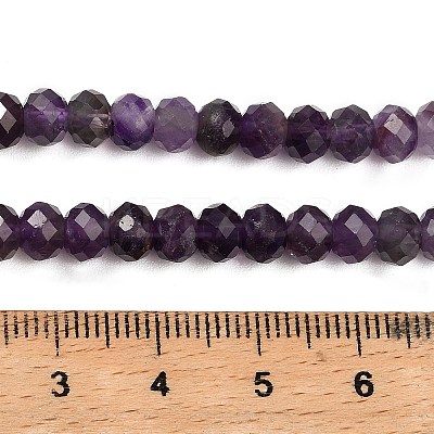 Natural Amethyst Beads Strands G-G278-A01-4x6mm-1
