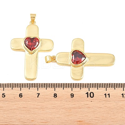 Brass Glass Pendants KK-P353-12G-03-1