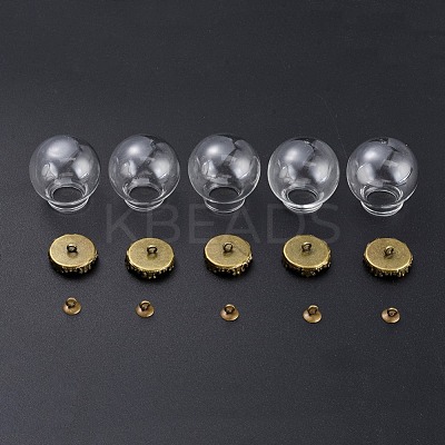 DIY Globe Bubble Cover Pendants Making DIY-X0293-78AB-1