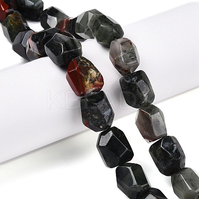 Natural African Bloodstone Beads Strands G-N342-147-1