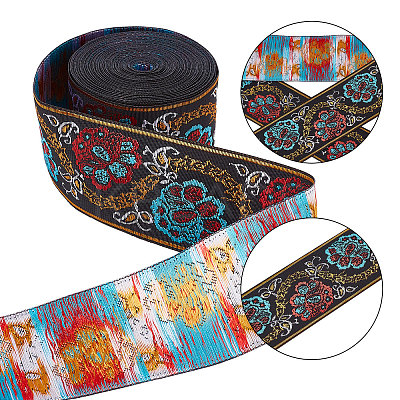 Ethnic Style Polyester Ribbon OCOR-GF0002-04B-1