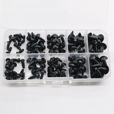 Craft Plastic Doll Eyes Set DOLL-PW0001-443-1
