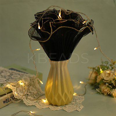 Wrinkled Wavy Gauze Yarn Flower Bouquets Wrapping Packaging DIY-CY0001-78C-1
