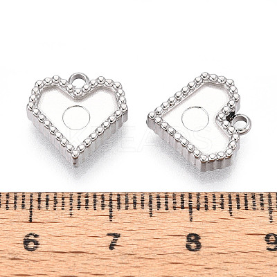 304 Stainless Steel Pendant Cabochon Settings LS-STAS-T065-86P-02-1