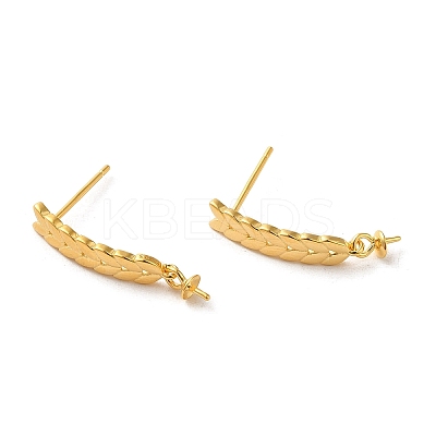 925 Sterling Silver Stud Earrings Findings STER-Z007-08G-1