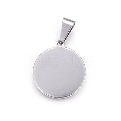 Non-Tarnish 304 Stainless Steel Pendants STAS-P211-28P-1