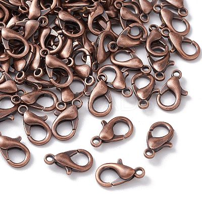 Zinc Alloy Lobster Claw Clasps FIND-FS0001-75R-1