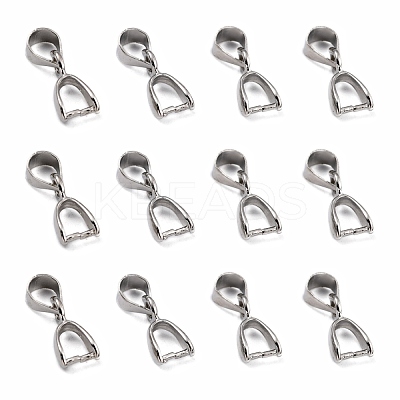 Grade AA Brass Ice Pick Pinch Bails for Pendant Making KK-M008-a-07P-NR-1