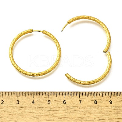 304 Stainless Steel Hoop Earrings for Women EJEW-M068-13D-G-1