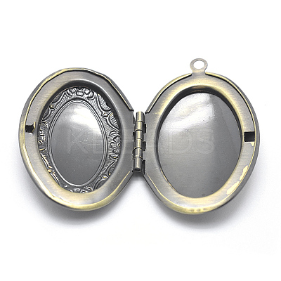 Brass Locket Pendants X-KK-F717-01AB-NR-1
