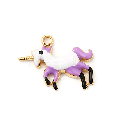304 Stainless Steel Enamel Pendants STAS-P431-20G-1
