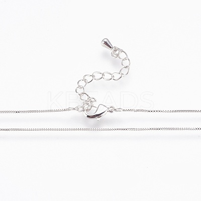 Brass Chain Necklaces X-NJEW-P222-05P-1