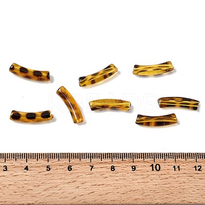 Transparent Acrylic Tube Beads X-OACR-ZX005-41-1
