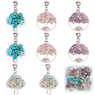 16Pcs 4 Styles Alloy European Dangle Charms FIND-SC0003-21-1