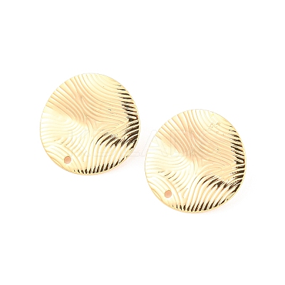 Rack Plating Brass Stud Earring Findings KK-M261-53G-1