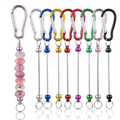 8Pcs 8 Styles Aluminum & Alloy Climbing Carabiners DIY-YW0010-37-1