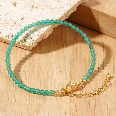 Natural Green Aventurine Beaded Bracelets for Women UZ0240-1