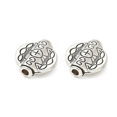 Tibetan Style Alloy Beads TIBEB-L008-04AS-1