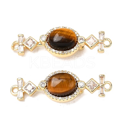 Brass Micro Pave Clear Cubic Zirconia Box Clasps KK-G505-39G-1