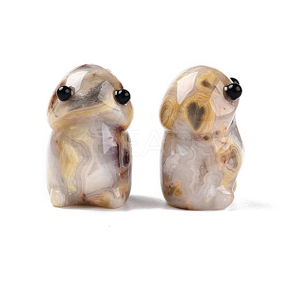 Natural Crazy Agate Monster Figurines DJEW-N003-01H-1