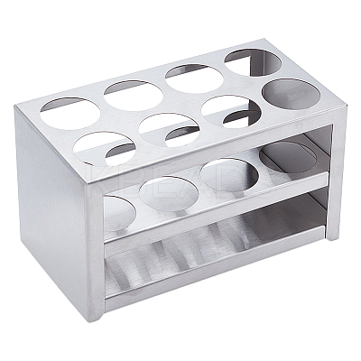 Stainless Steel Test Tube Display Rack AJEW-WH0248-726A-1